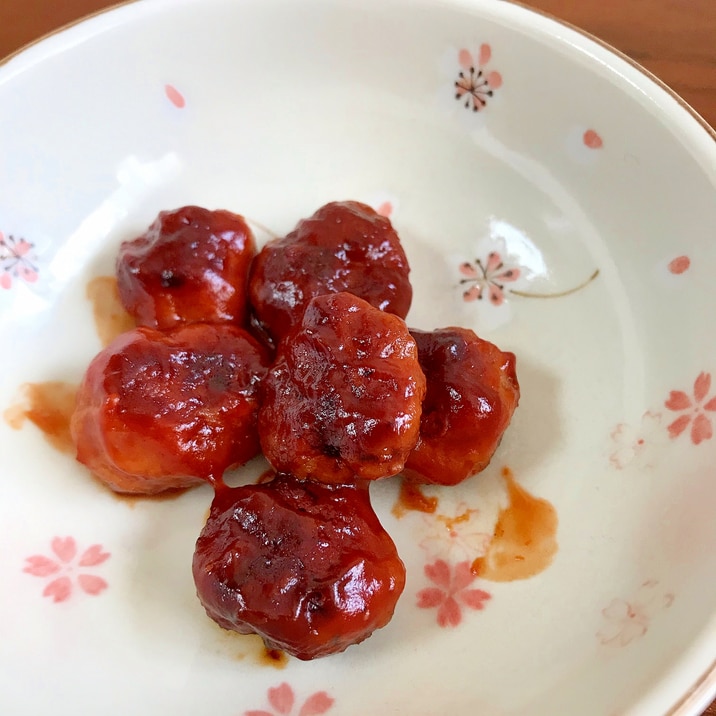 ミートボール ケチャップソース甘めの味付け レシピ 作り方 By 水玉模様 楽天レシピ